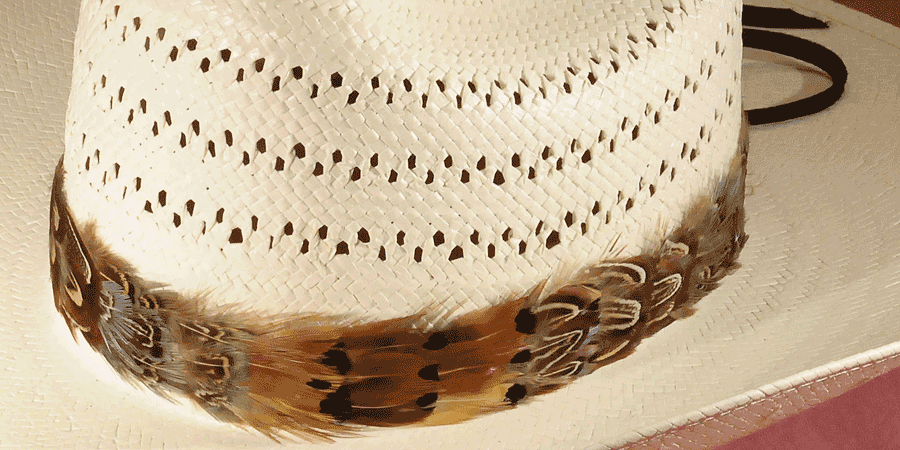 Western Seed Beaded Hat Band Fit Cowboy Hatband Hat Band Feather