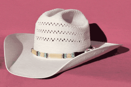 Three Strand White Bone Hairpipe, Silver and Turquoise Beads Hat Band with Buckle