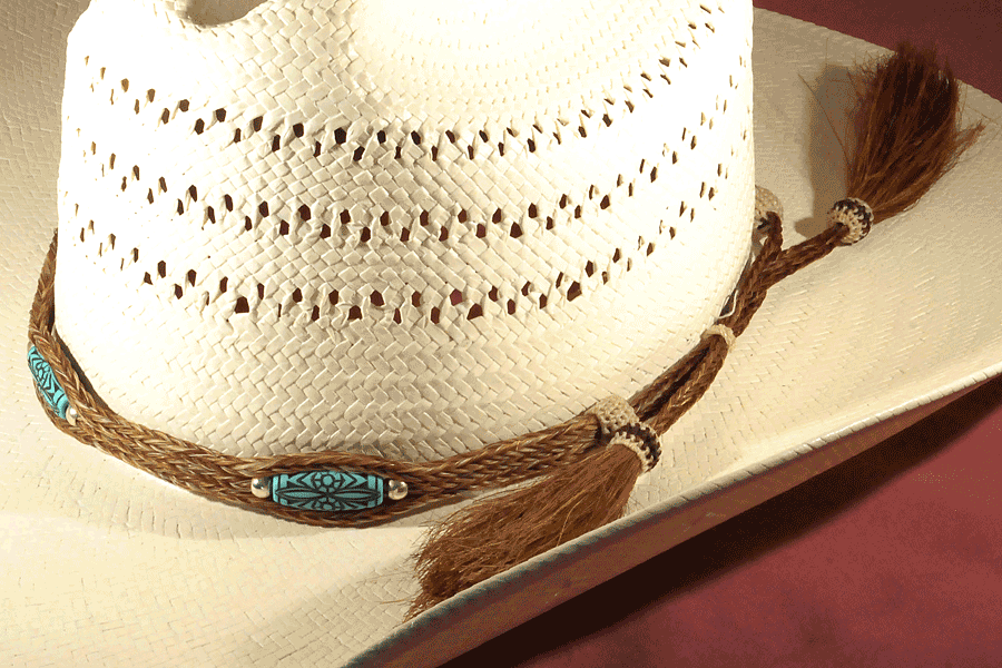 Western Hat Band, Horse Hair Cowboy Rodeo Hat Decoration